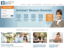 Tablet Screenshot of duartebank.com